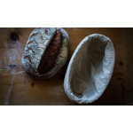 Szakajtó - ovális kenyér kelesztőkosár ajándék béléssel