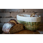 Szakajtó - ovális kenyér kelesztőkosár ajándék béléssel