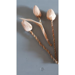 Tulipán - fonott csuhévirág, örökvirág (4 db csokkorban) kedvezményesen